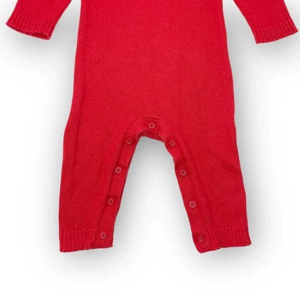 Gymboree Knit Red Rainbow Romper One Piece Baby Size 3-6 Months